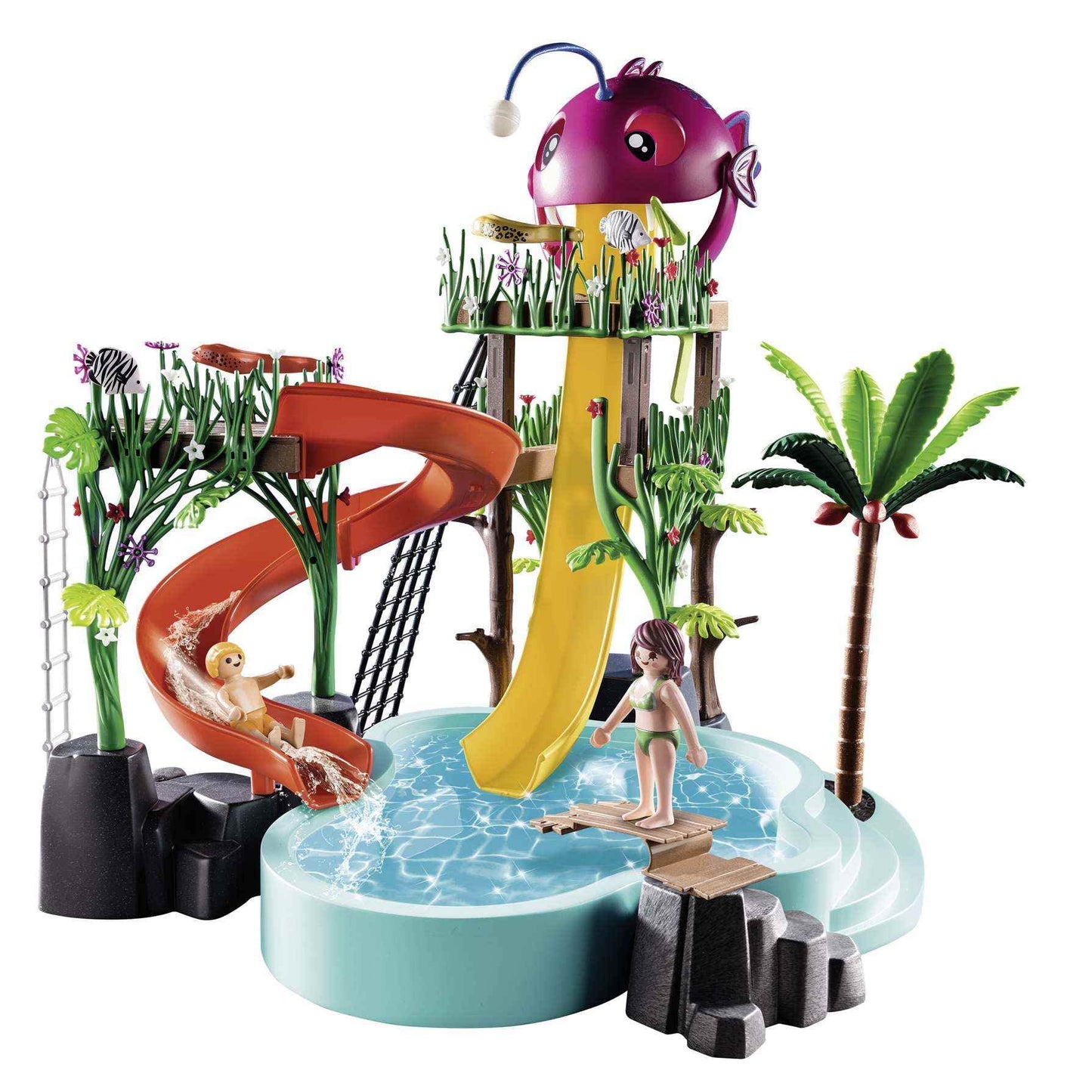 Playmobil Water Park with Slides – Interactive Pool Playset for Kids 4–10
