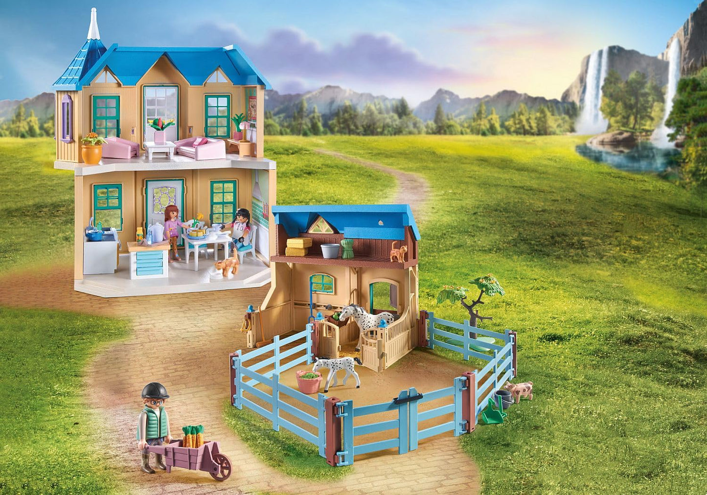Playmobil Horses of Waterfall - Waterfall Ranch Playset