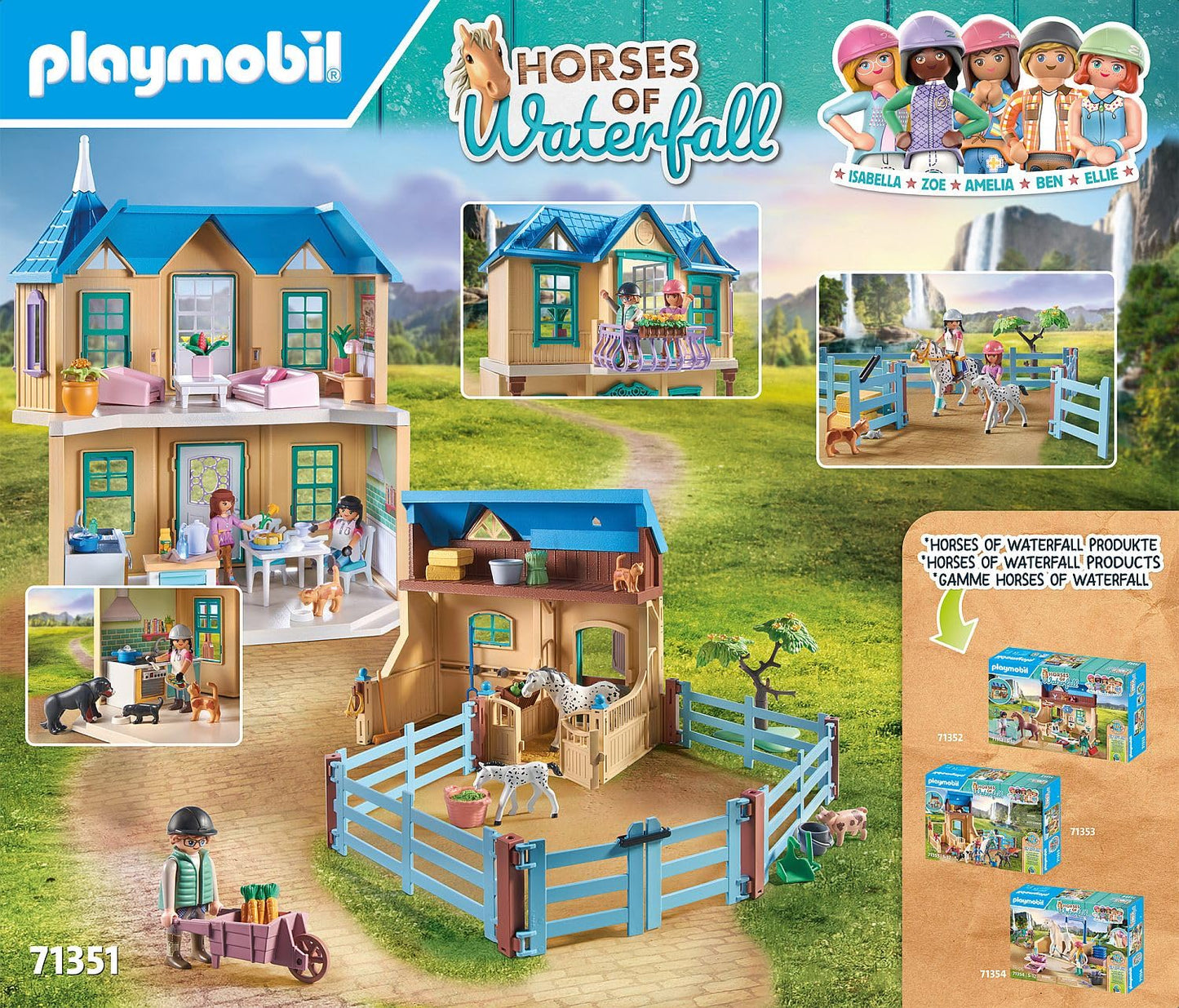 Playmobil Horses of Waterfall - Waterfall Ranch Playset