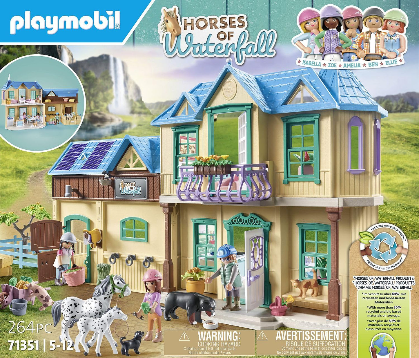Playmobil Horses of Waterfall - Waterfall Ranch Playset