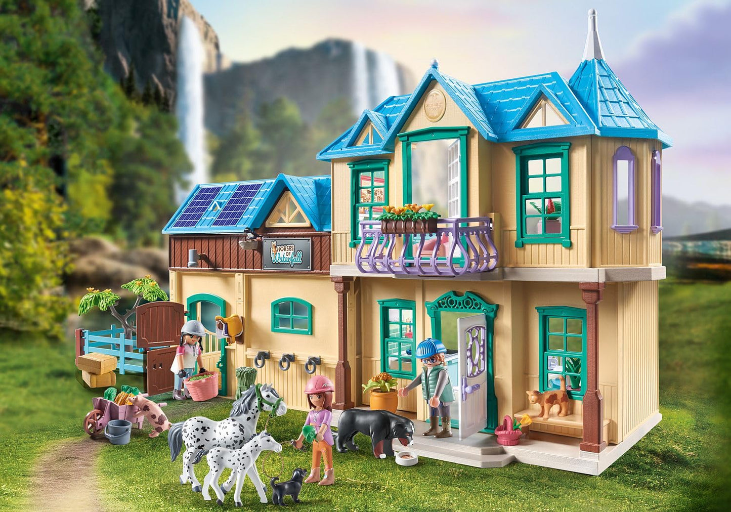 Playmobil Horses of Waterfall - Waterfall Ranch Playset
