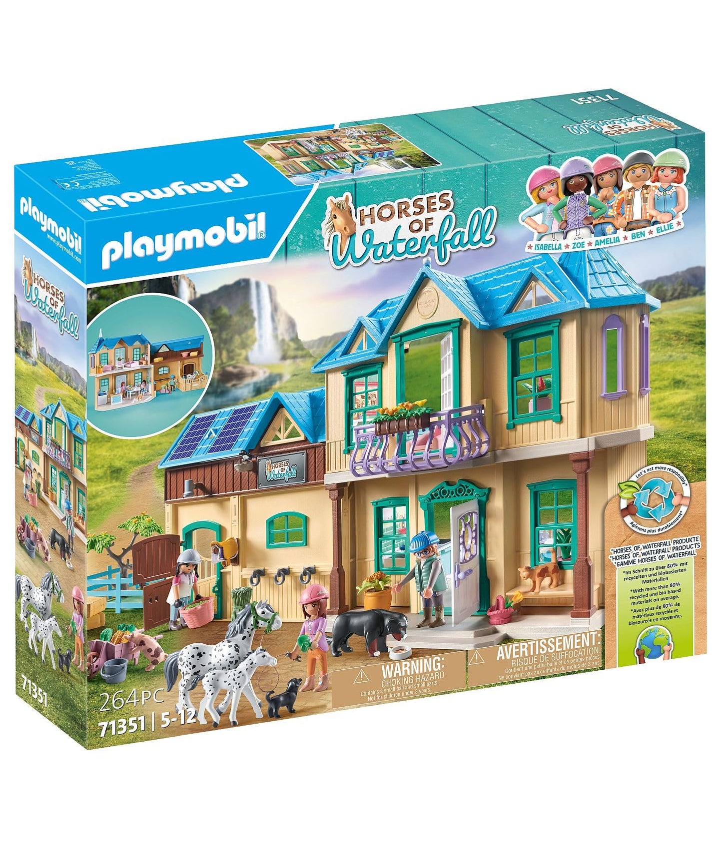 Playmobil Horses of Waterfall - Waterfall Ranch Playset