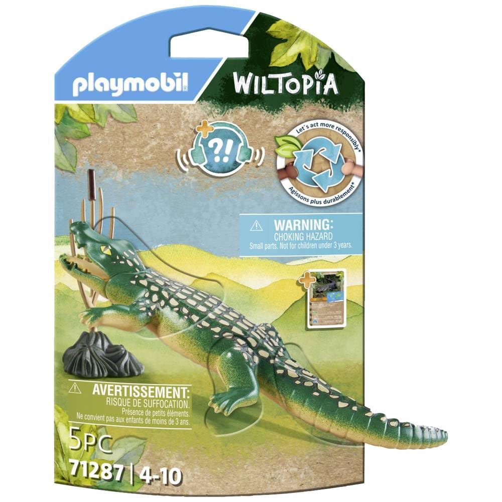 Playmobil Wiltopia Alligator – Eco-Friendly AR Selfie & Educational Card