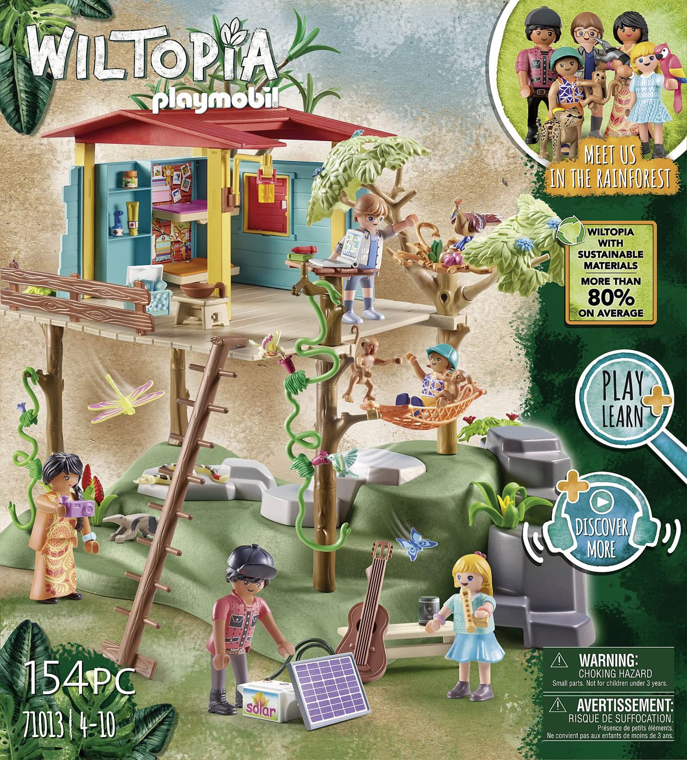Playmobil Wiltopia Family Tree House – Eco-Friendly Rainforest Playset