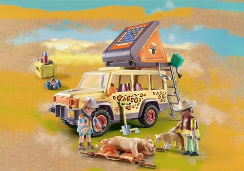 Playmobil Wiltopia Cross-Country Vehicle with Lions – Eco Wildlife Adventure