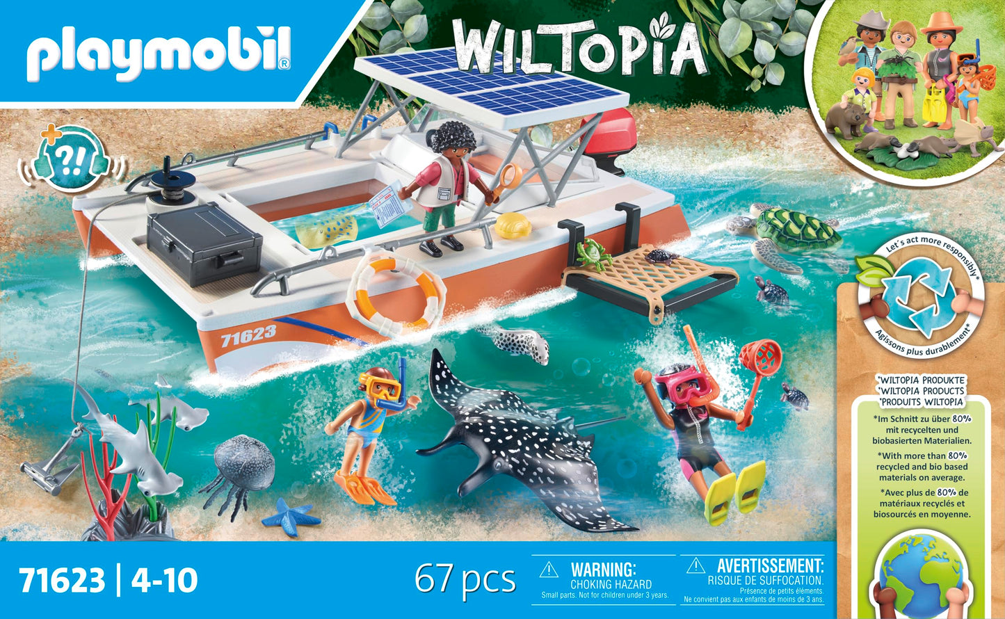 Playmobil Wiltopia Coral Reef Examination – Eco-Friendly Ocean Exploration Set