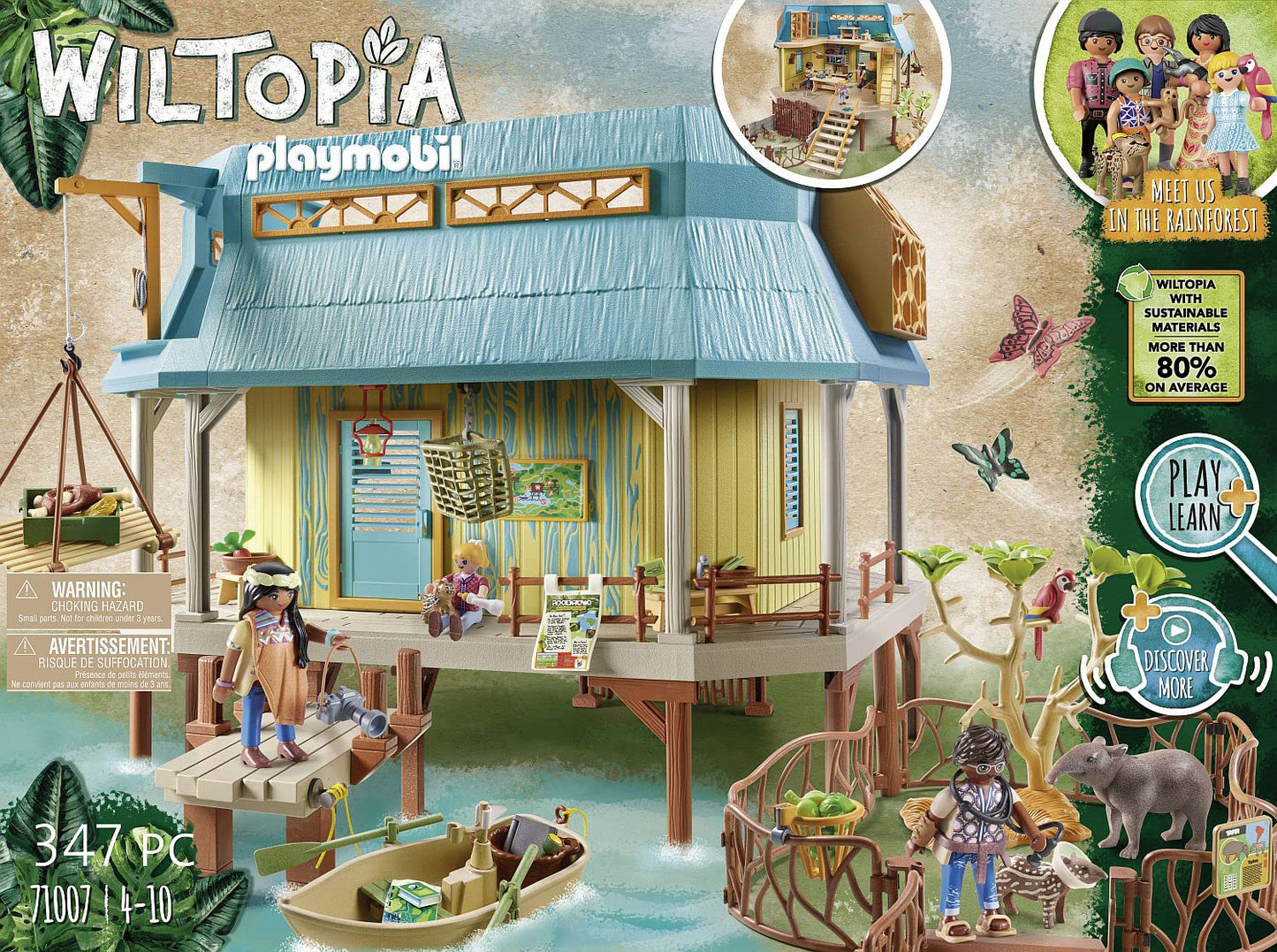 Playmobil Wiltopia Animal Care Station – Interactive Wildlife Clinic