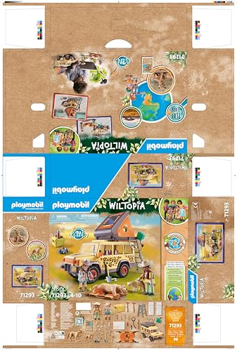 Playmobil Wiltopia Cross-Country Vehicle with Lions – Eco Wildlife Adventure