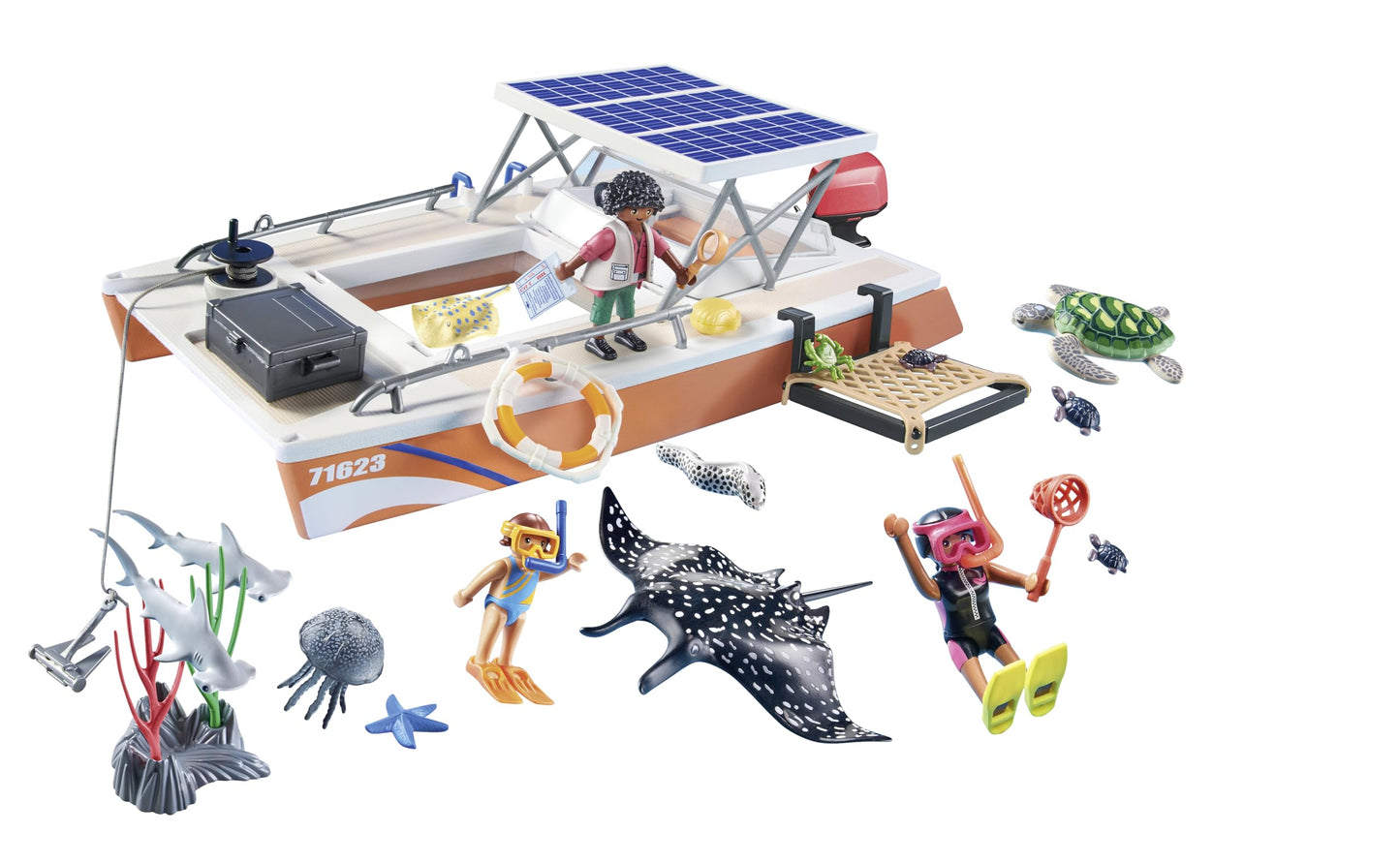 Playmobil Wiltopia Coral Reef Examination – Eco-Friendly Ocean Exploration Set
