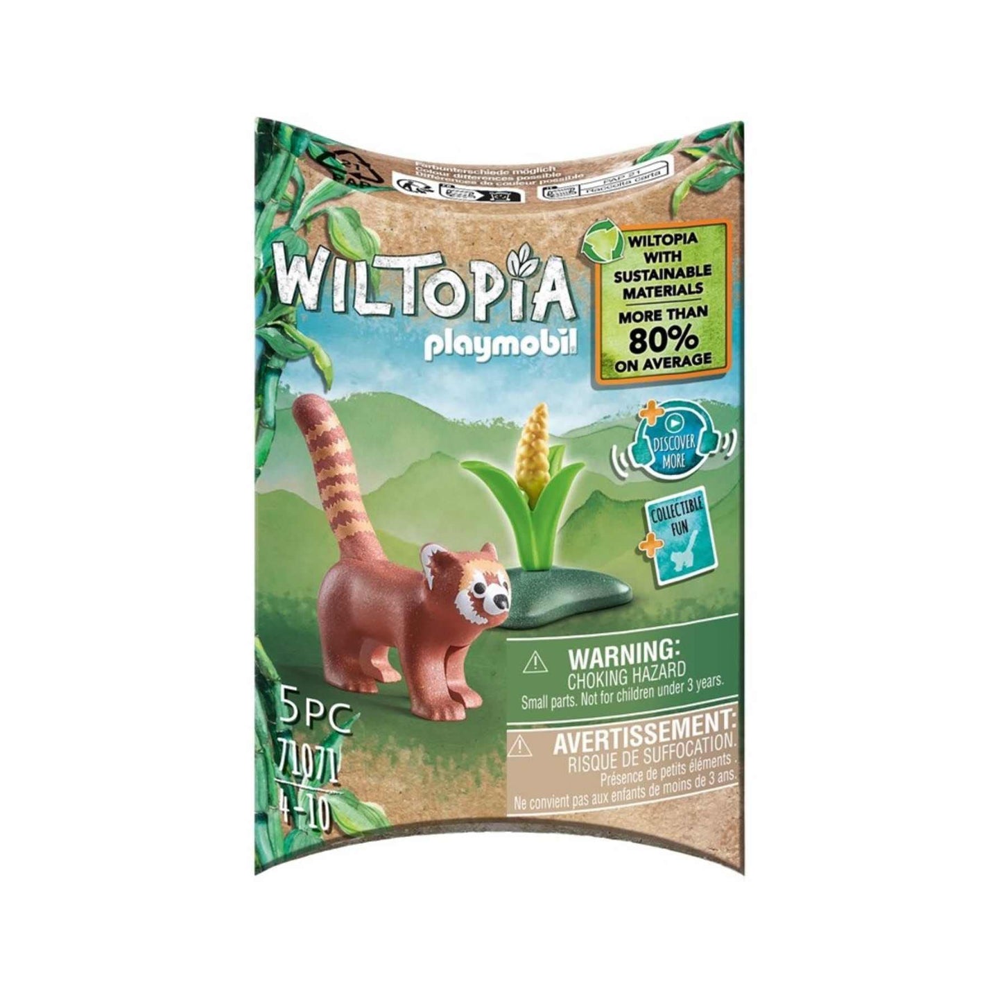 Playmobil Wiltopia Wonderful Planet Red Panda – Eco-Friendly Animal Playset for Kids 4–10
