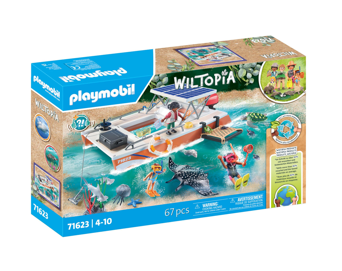 Playmobil Wiltopia Coral Reef Examination – Eco-Friendly Ocean Exploration Set
