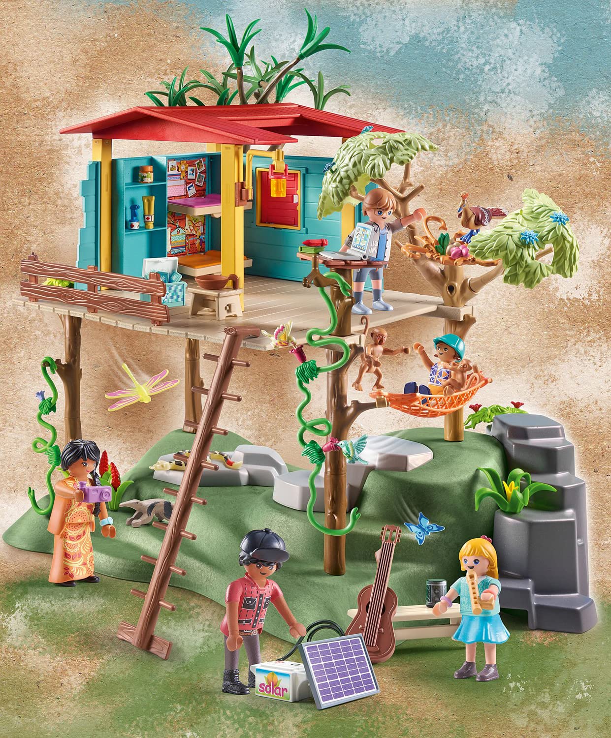 Playmobil Wiltopia Family Tree House – Eco-Friendly Rainforest Playset