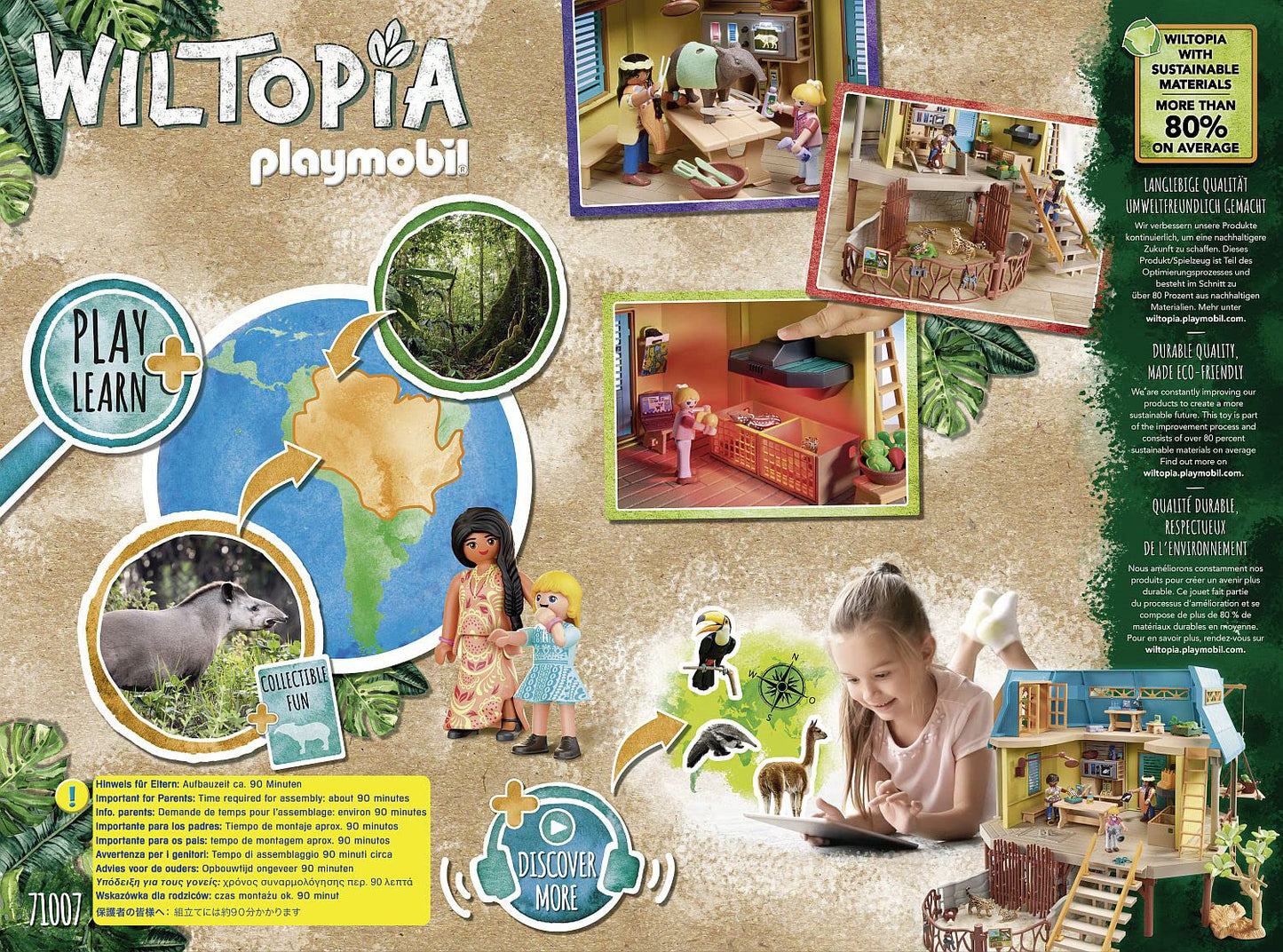 Playmobil Wiltopia Animal Care Station – Interactive Wildlife Clinic
