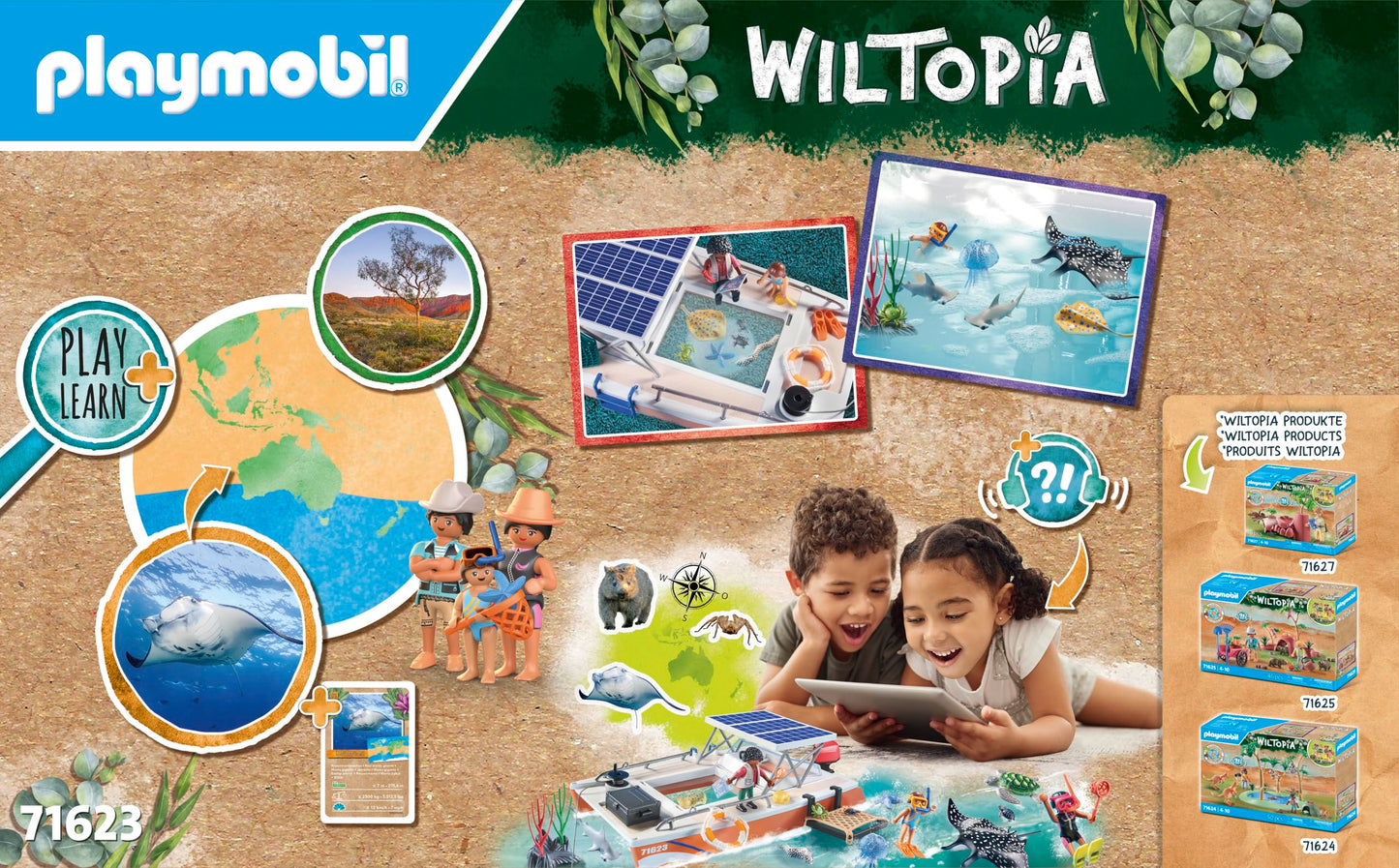 Playmobil Wiltopia Coral Reef Examination – Eco-Friendly Ocean Exploration Set