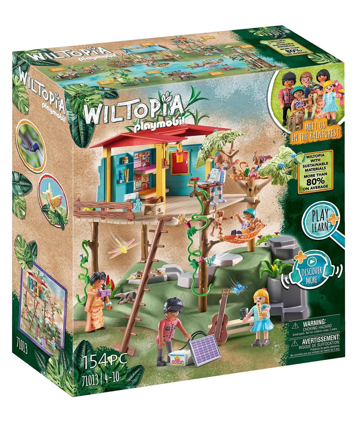 Playmobil Wiltopia Family Tree House – Eco-Friendly Rainforest Playset