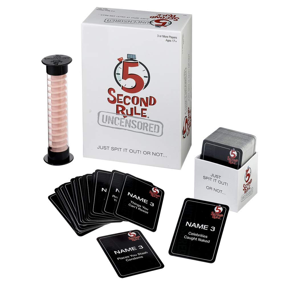 PlayMonster 5 Second Rule Uncensored – Adult Party Card Game for 17+ | Quick, Hilarious Fun