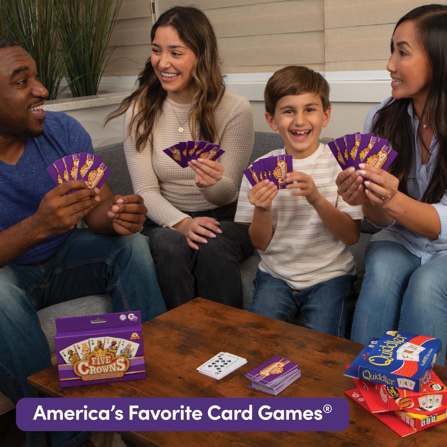 PlayMonster Five Crowns 4 Pack Bundle – Card Games for Kids