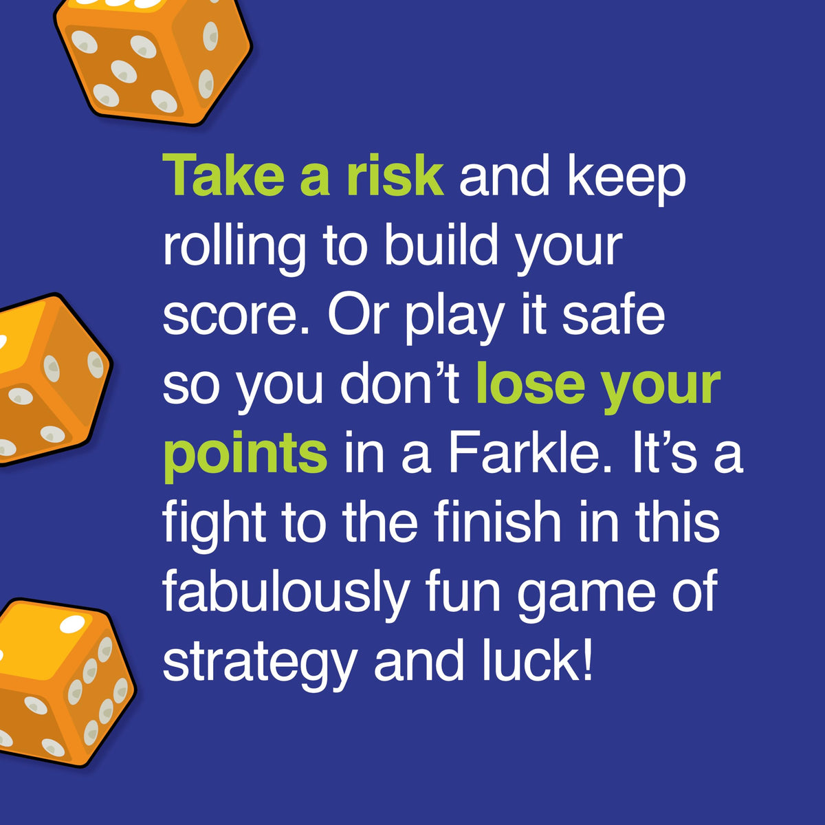 PlayMonster Farkle Classic Dice Game – Family Night Fun, Travel-Ready, Ages 8+