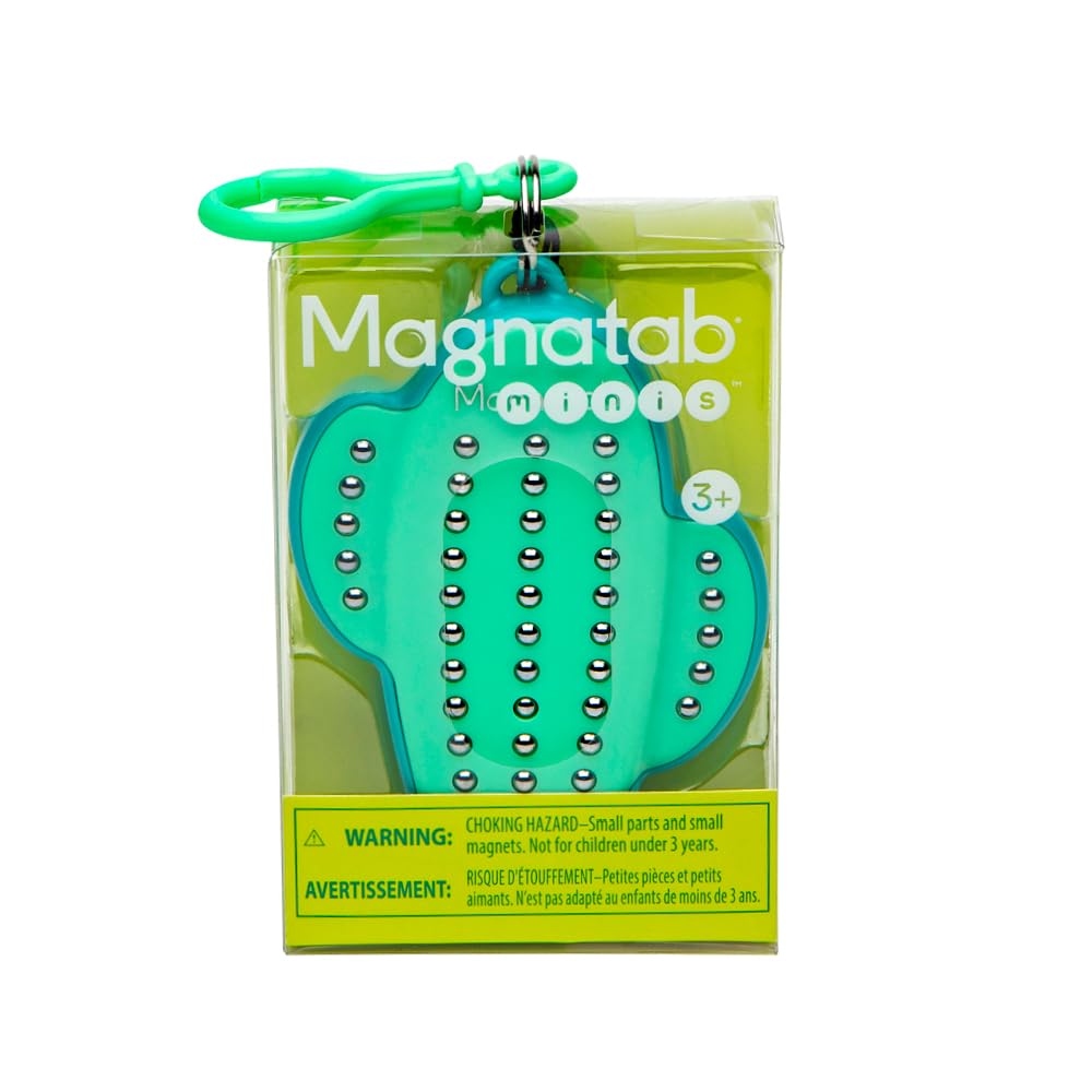PlayMonster Magnatab Minis - Travel-Sized Sensory Magnetic Drawing Toy (Ages 3+) - Cactus