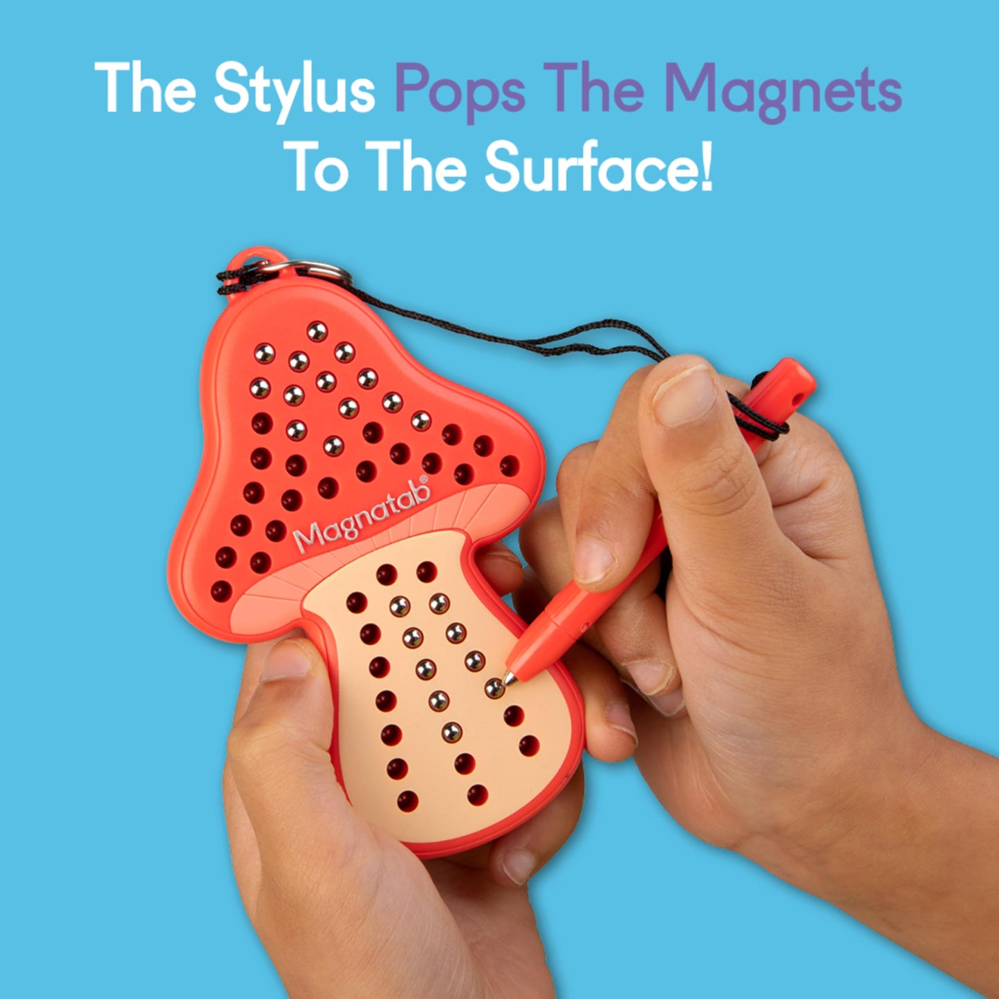 Magnatab Minis by PlayMonster – Sensory Magnetic Drawing Toy (Ages 3+) Mushroom Clip