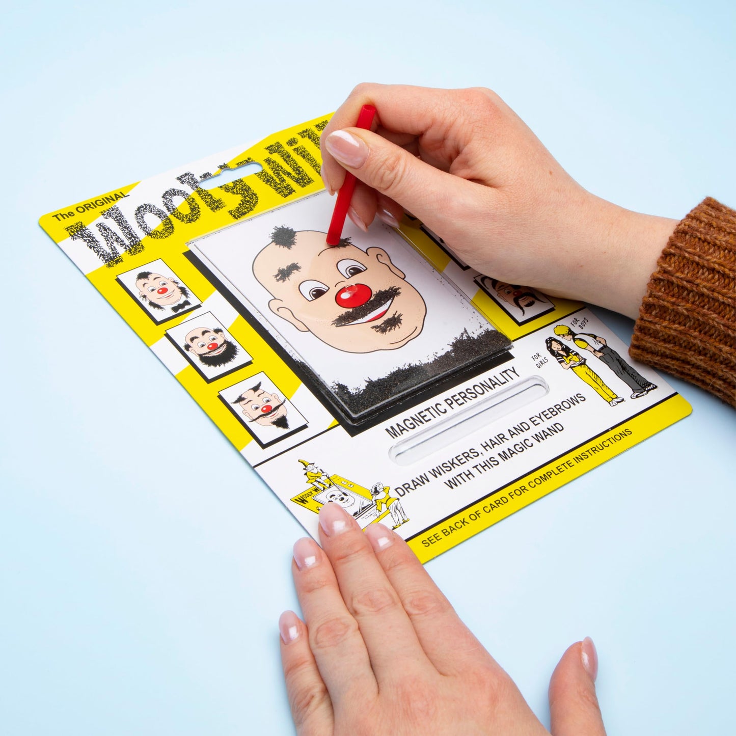 PlayMonster Original Wooly Willy – Magnetic Drawing Kit for Kids, No Mess, Portable Fun