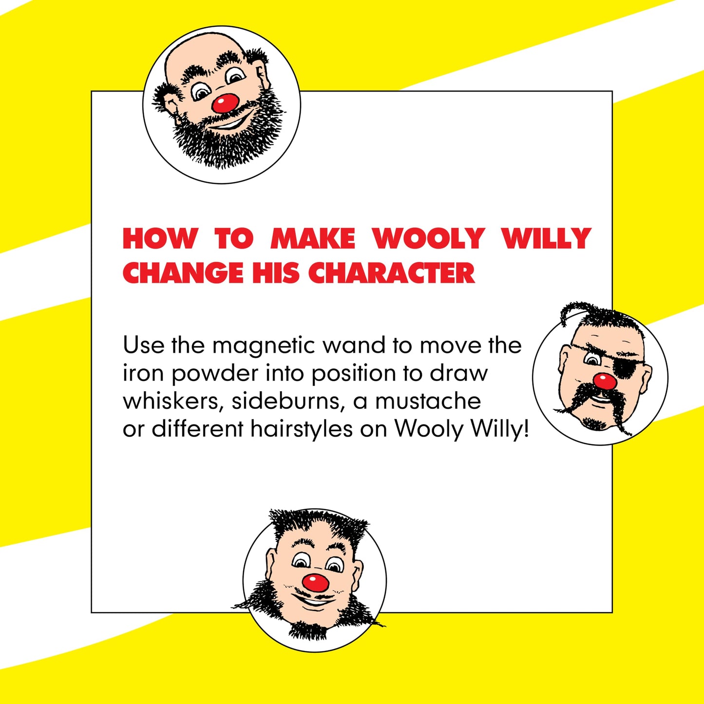 PlayMonster Original Wooly Willy – Magnetic Drawing Kit for Kids, No Mess, Portable Fun