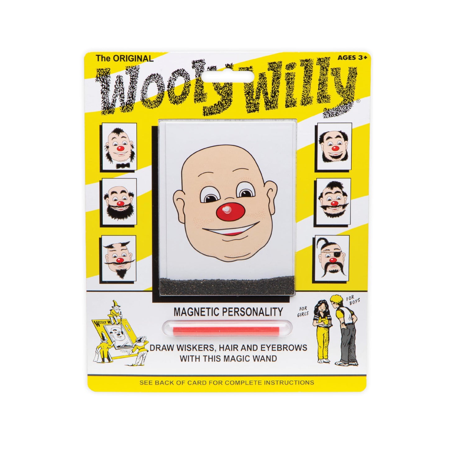 PlayMonster Original Wooly Willy – Magnetic Drawing Kit for Kids, No Mess, Portable Fun