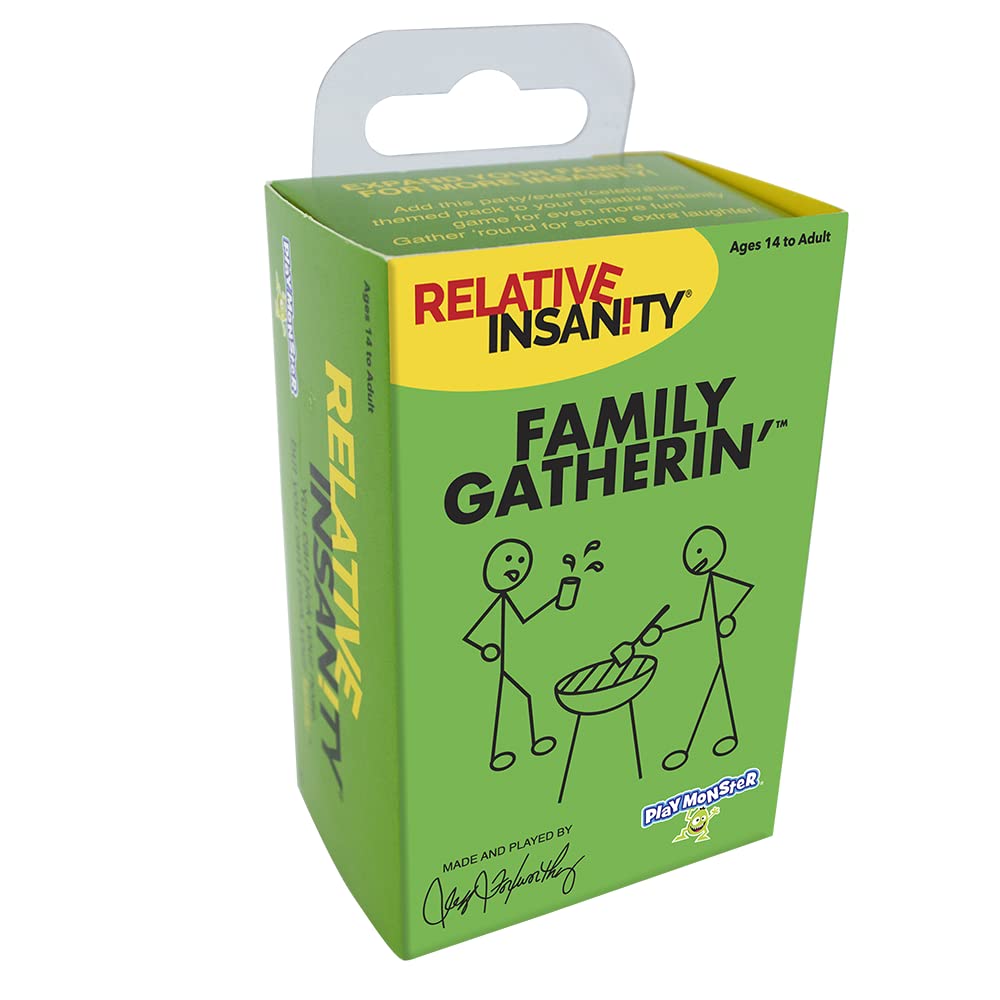PlayMonster Relative Insanity: Family Gatherin’ — Hilarious Family Party Game (Ages 14+)
