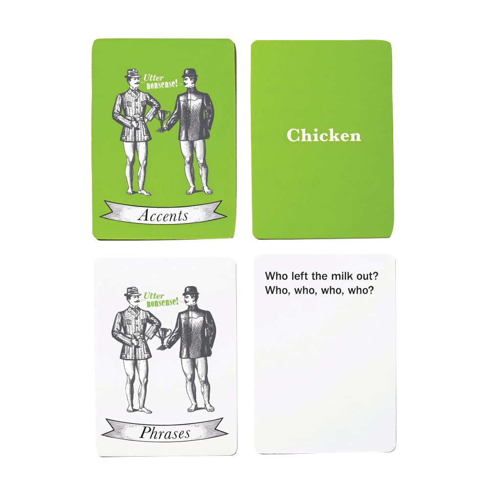 PlayMonster Utter Nonsense Family Edition - The Game of Funny Voices & Accents (Blue)