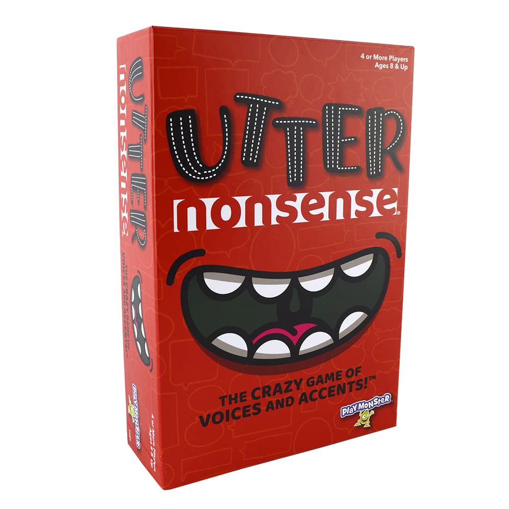 PlayMonster Utter Nonsense — The Crazy Game of Voices and Accents for 4–20 Players