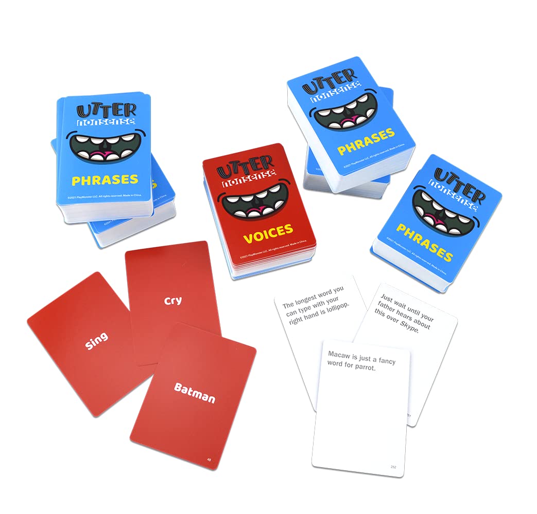 PlayMonster Utter Nonsense — The Crazy Game of Voices and Accents for 4–20 Players