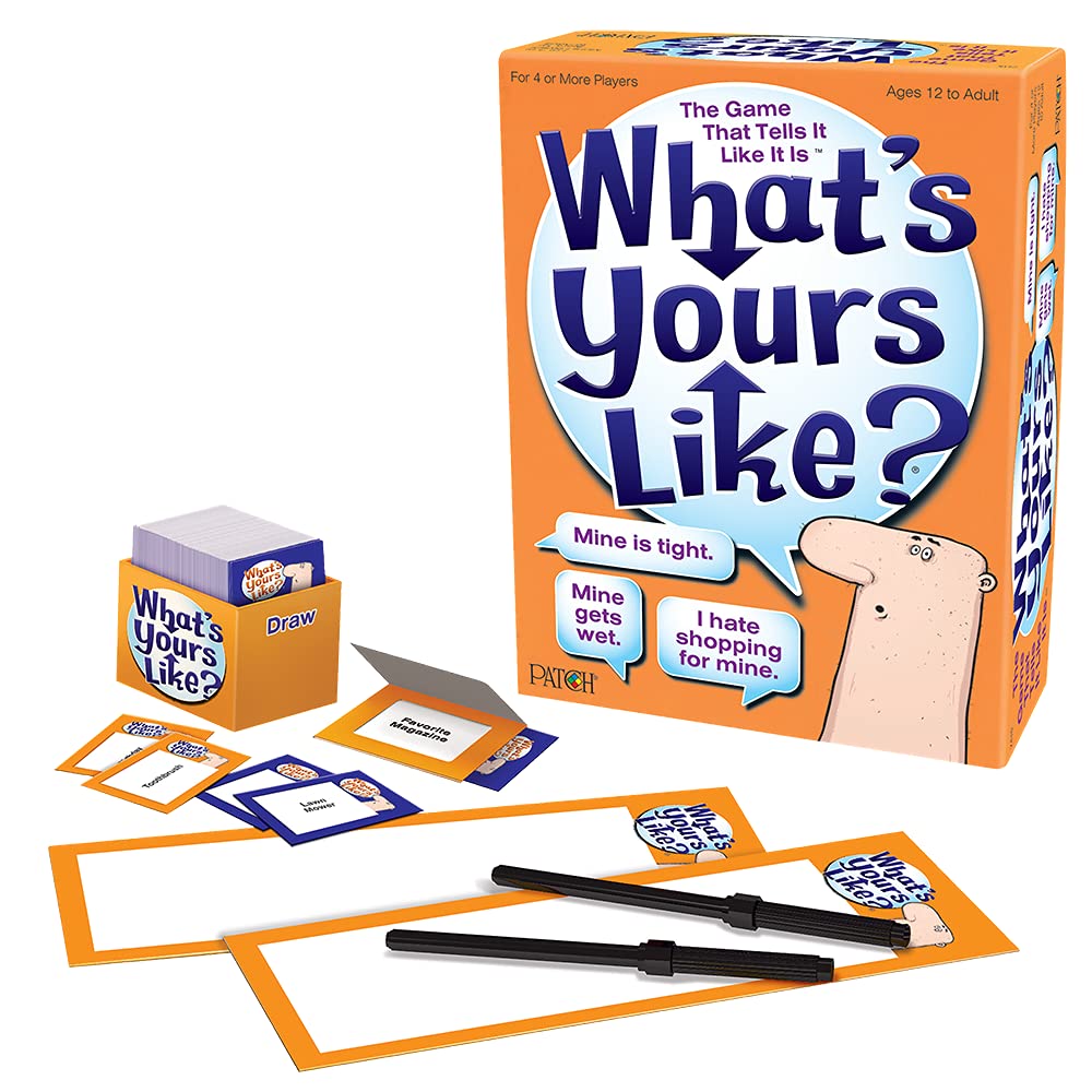 PlayMonster What's Yours Like? — Hilarious Party Card Game for 4+ Players (Ages 12+)