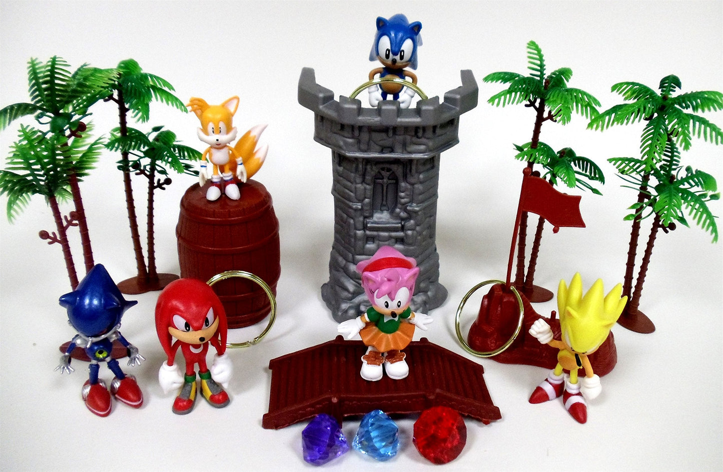 Playset Sonic 18-Piece Play Set with Random Figures & Accessories
