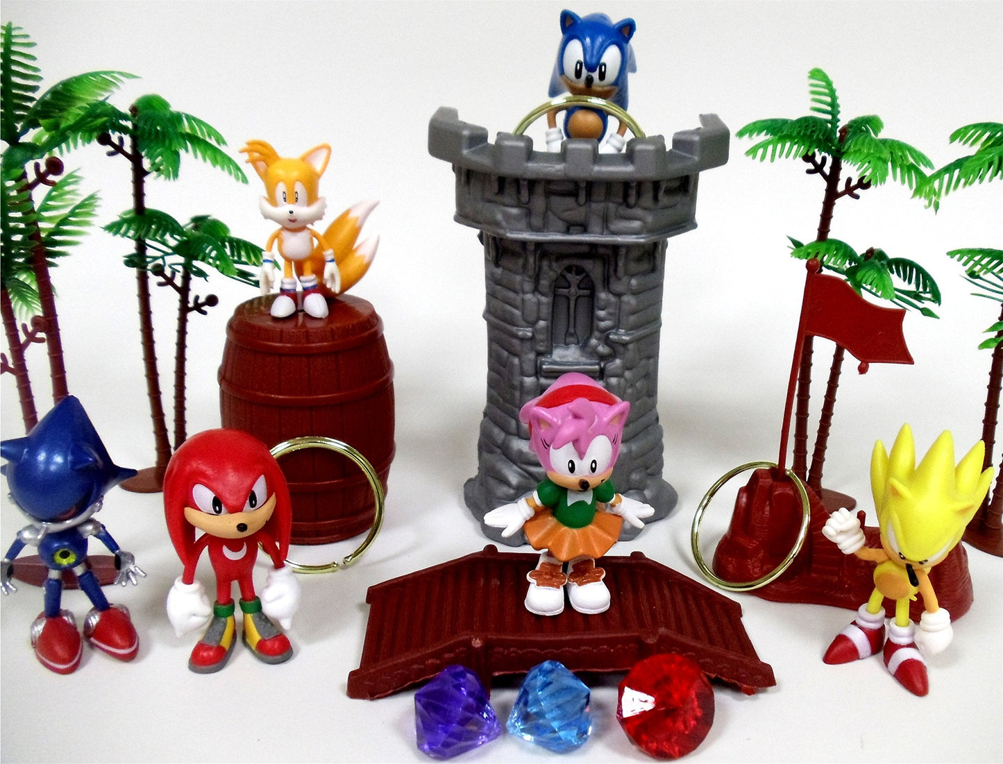 Playset Sonic 18-Piece Play Set with Random Figures & Accessories