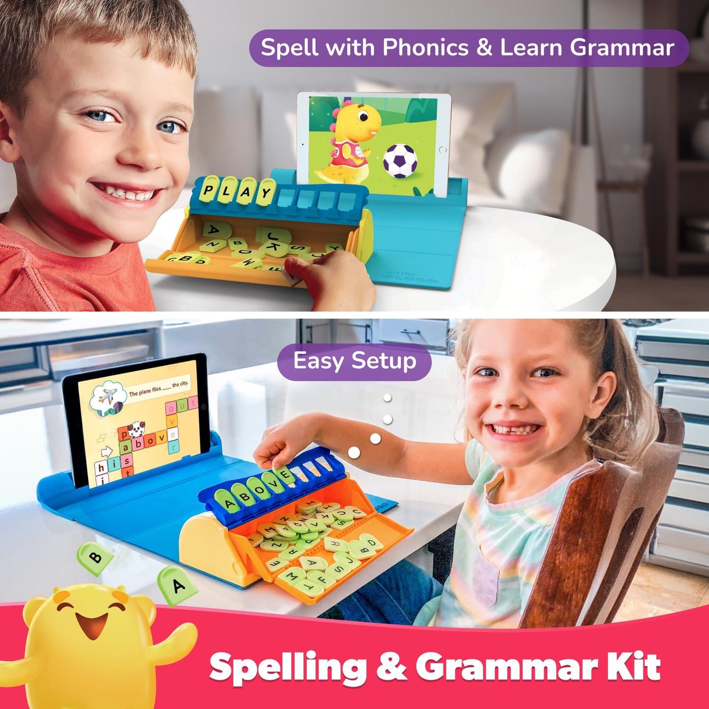 PlayShifu Junior Genius Pack | 3-in-1 STEM Learning Kit for Kids 4–10 | Word Wiz, Mission Math & Connecto
