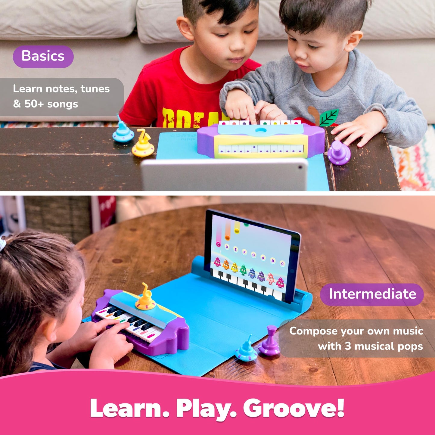 Plugo Tunes by PlayShifu (Kit+App) – Interactive Piano Starter for Kids 4–10
