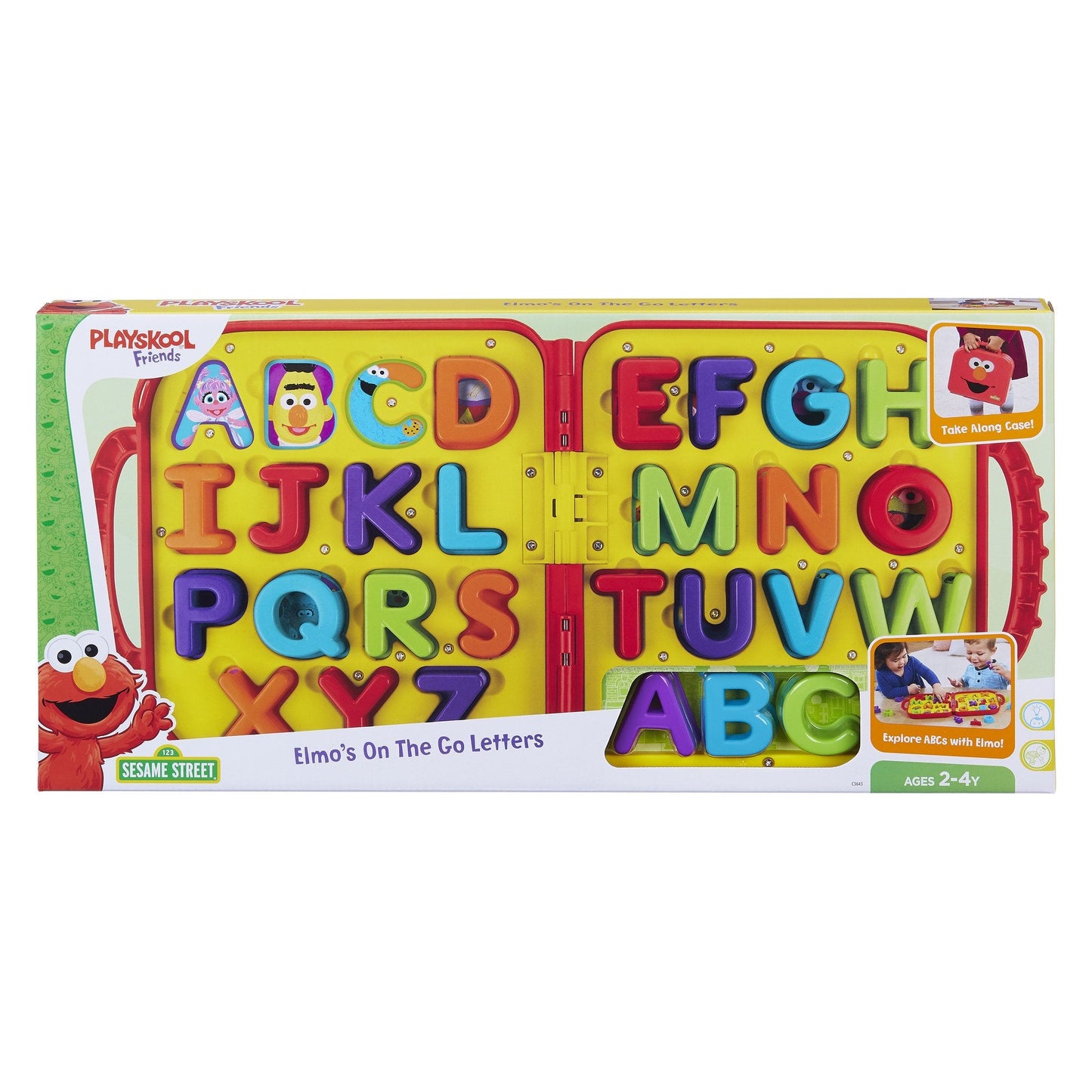 Playskool Sesame Street Elmo's On the Go Letters - 24 x 36 Inch Alphabet Set with Carry Case
