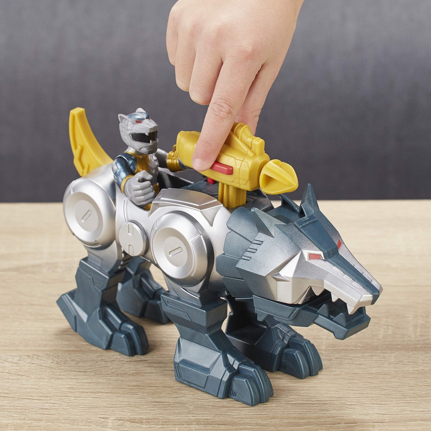 PlaySkool Heroes Power Rangers Silver Ranger & Wolf Zord 2-Pack – Dino Thunder Collectible Toys