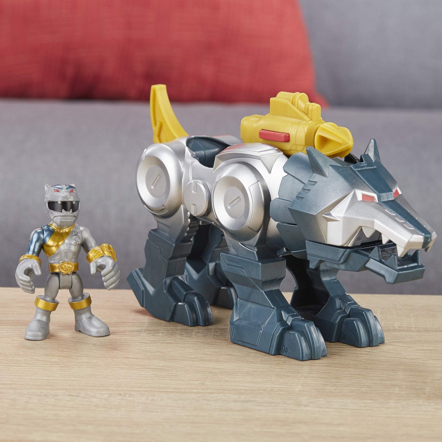 PlaySkool Heroes Power Rangers Silver Ranger & Wolf Zord 2-Pack – Dino Thunder Collectible Toys