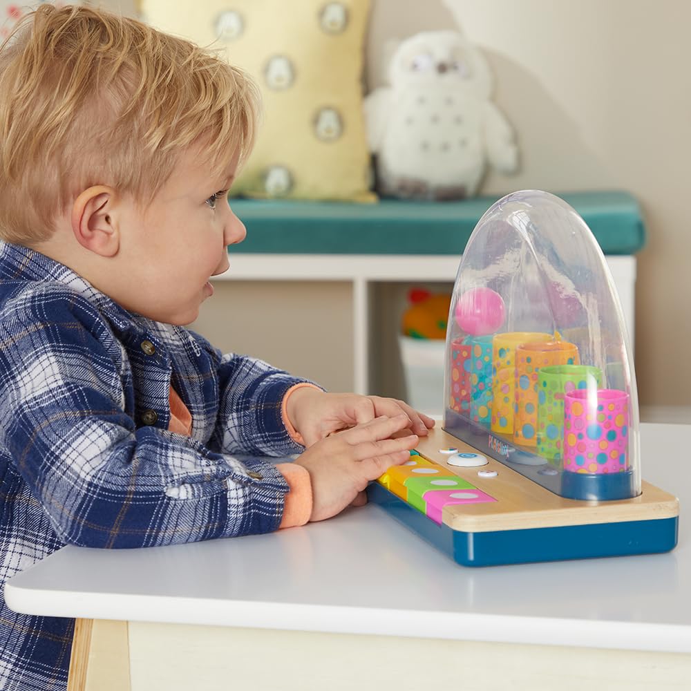 Playskool Little Wonders Pop-A-Tune – Colorful Tubes & Keys Toy for 12 Months+