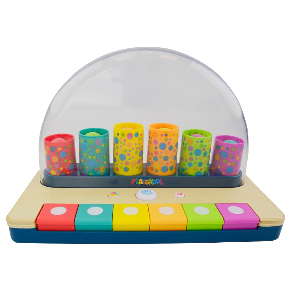 Playskool Little Wonders Pop-A-Tune – Colorful Tubes & Keys Toy for 12 Months+