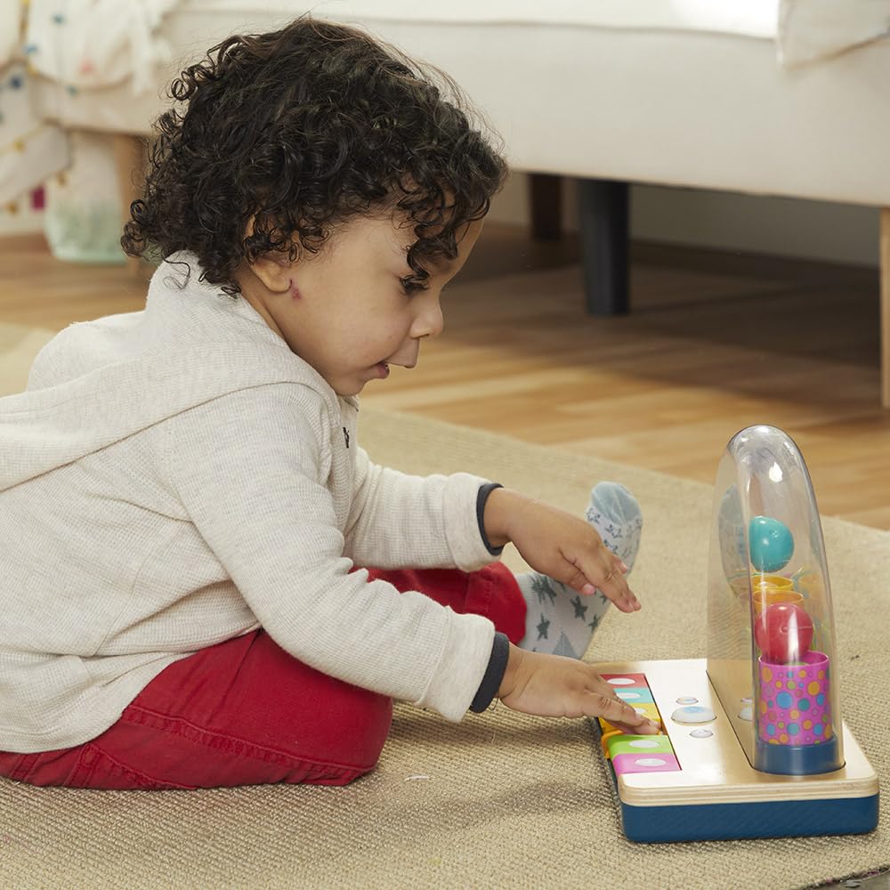 Playskool Little Wonders Pop-A-Tune – Colorful Tubes & Keys Toy for 12 Months+