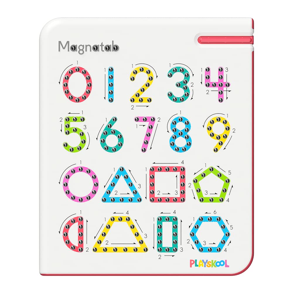 Playskool Magnatab — Numbers & Shapes Magnetic Drawing Board for Toddlers (Ages 3+)