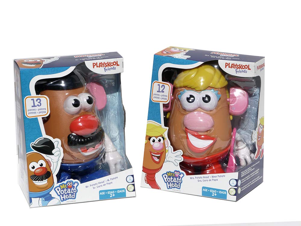 Playskool Mr Potato Head & Mrs Potato Head Bundle — 2 Complete Spud Characters for Creative Pretend Play