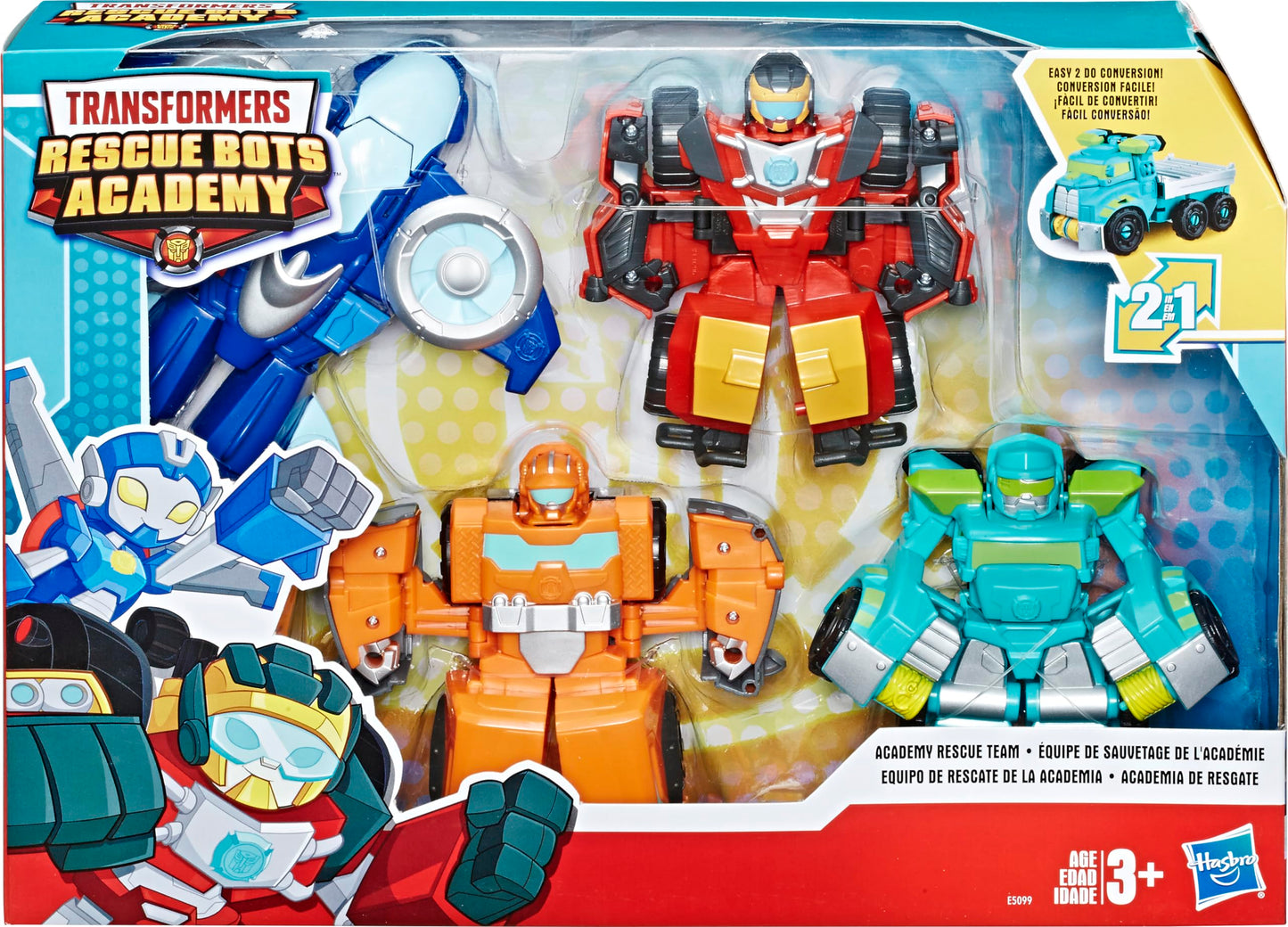 Playskool Heroes Transformers Rescue Bots Academy Rescue Team Pack – 4 Converting Figures (Ages 3+) | Amazon Exclusive