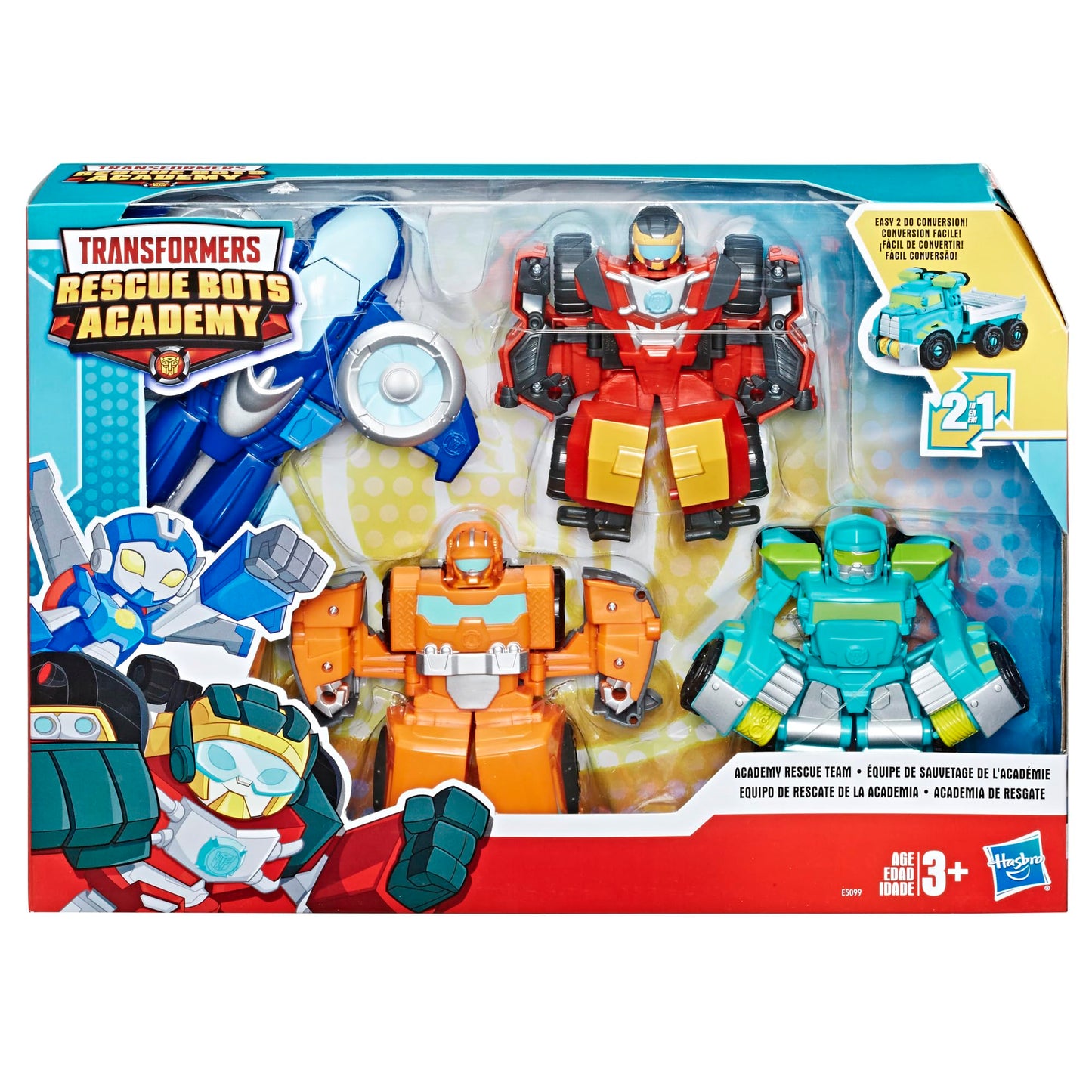 Playskool Heroes Transformers Rescue Bots Academy Rescue Team Pack – 4 Converting Figures (Ages 3+) | Amazon Exclusive