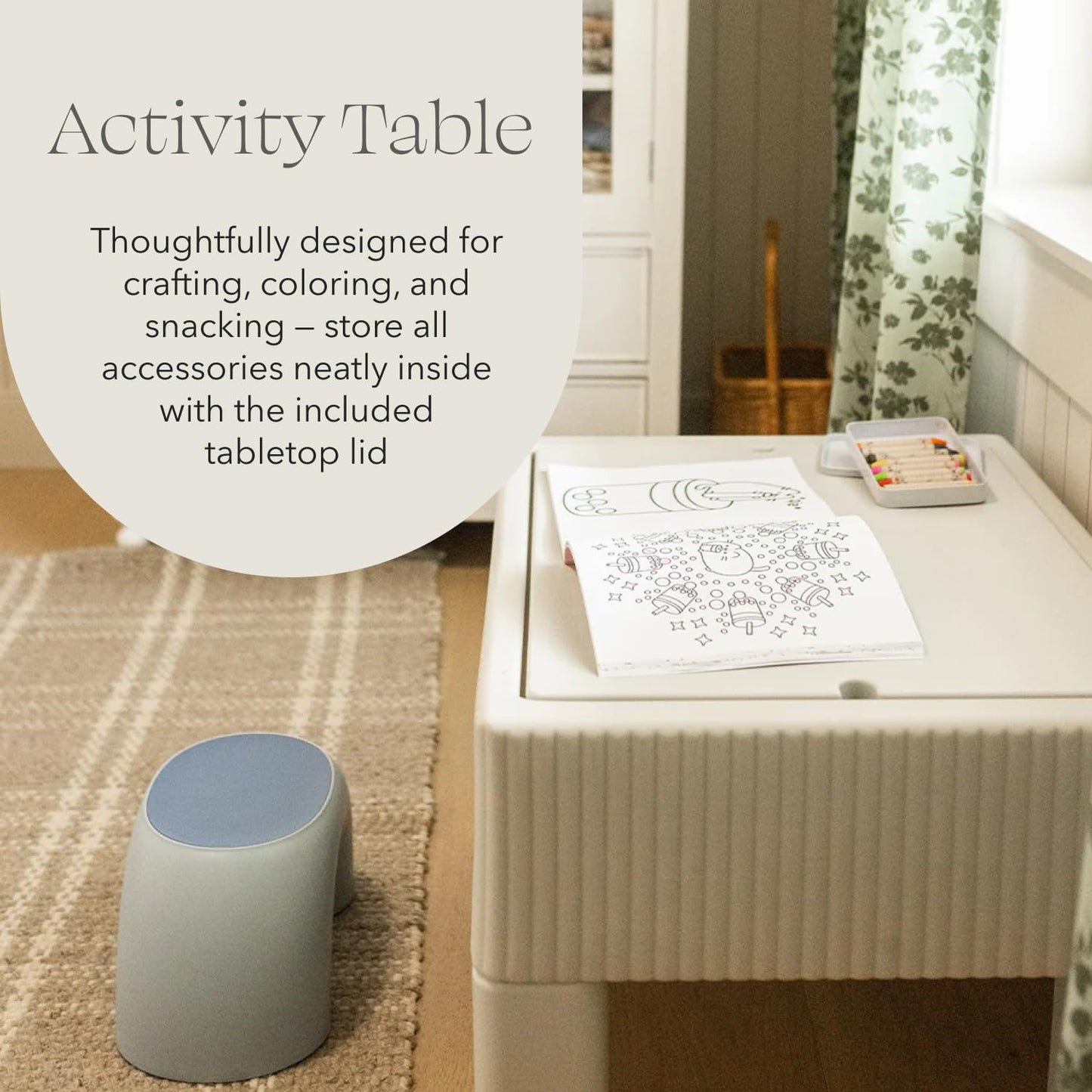 PLAYSMOL Tide Water & Sensory Table – 3-in-1 Sand, Water, and Craft Station for Kids (Ages 3+)