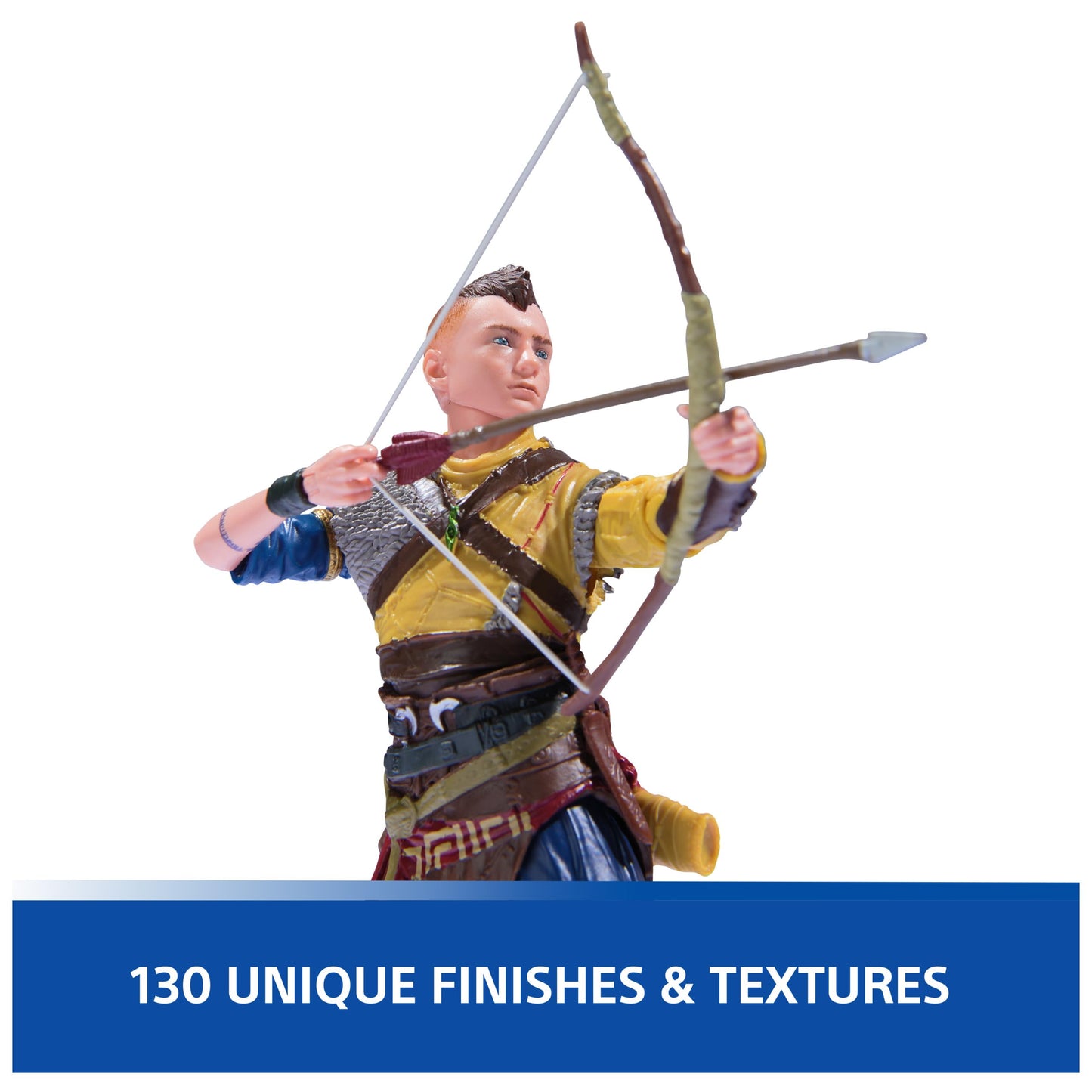 PlayStation God of War Ragnarok Atreus 6-Inch Figure – The Shapes Collection, 4 Accessories, Open Display Box
