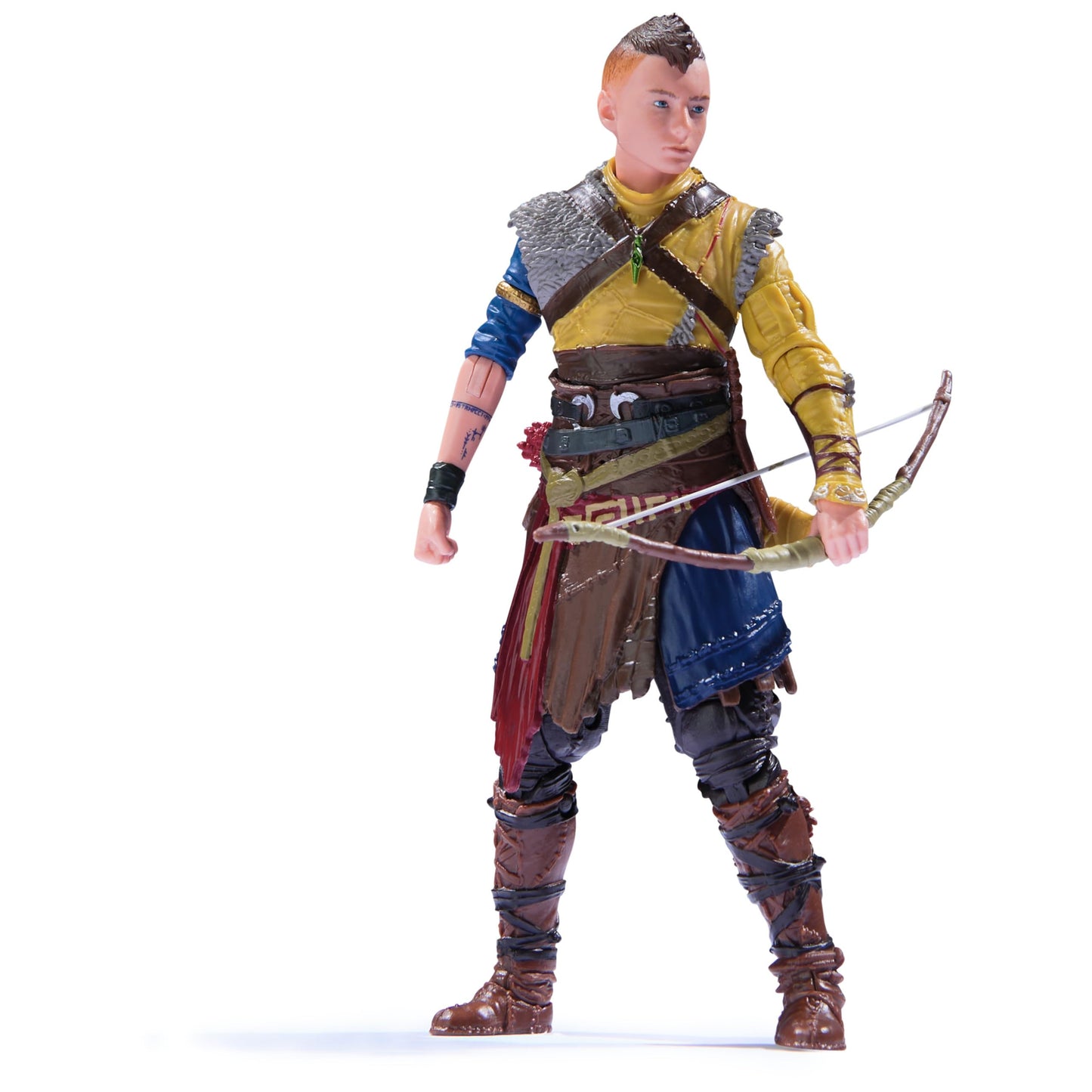 PlayStation God of War Ragnarok Atreus 6-Inch Figure – The Shapes Collection, 4 Accessories, Open Display Box