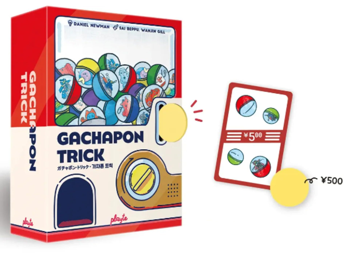 Playte Gachapon Trick Board Game - Adult Strategy Card Game (Ages 14+) - 2025 New